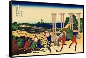Senju in the Musachi Province, c.1830-Katsushika Hokusai-Framed Stretched Canvas