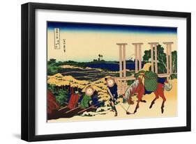 Senju in the Musachi Province, c.1830-Katsushika Hokusai-Framed Giclee Print