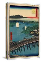 Senju No Ohashi-Utagawa Hiroshige-Stretched Canvas