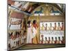 Sennedjem and His Wife Facing a Naos Containing Twelve Divinities-null-Mounted Giclee Print