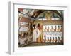 Sennedjem and His Wife Facing a Naos Containing Twelve Divinities-null-Framed Giclee Print