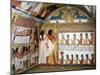 Sennedjem and His Wife Facing a Naos Containing Twelve Divinities-null-Mounted Giclee Print