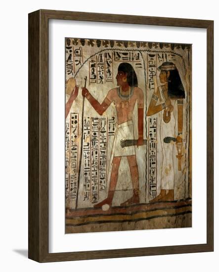 Sennefer and his Wife-null-Framed Giclee Print