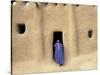 Sennissa, Mali, Person Heading Into Mosque-Peter Adams-Stretched Canvas