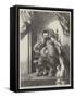 Senor Don Sancho Panza, Governor of Barataria, Exhibition of the British Institution-Sir John Gilbert-Framed Stretched Canvas