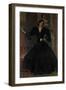 Señora de Sorolla (Clotilde García del Castillo, 1865-1929) in Black.-Joaquin Sorolla-Framed Premium Giclee Print