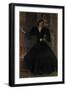 Señora de Sorolla (Clotilde García del Castillo, 1865-1929) in Black.-Joaquin Sorolla-Framed Premium Giclee Print