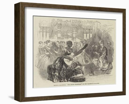 Senora Martinez, The Black Malibran, at Her Majesty's Theatre-null-Framed Giclee Print