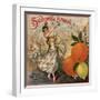 Senorita Brand - California - Citrus Crate Label-Lantern Press-Framed Art Print