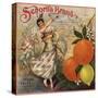 Senorita Brand - California - Citrus Crate Label-Lantern Press-Stretched Canvas