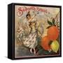 Senorita Brand - California - Citrus Crate Label-Lantern Press-Framed Stretched Canvas