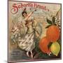 Senorita Brand - California - Citrus Crate Label-Lantern Press-Mounted Art Print