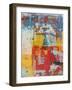 Senorita Misteriosa Abstract-Ricki Mountain-Framed Art Print