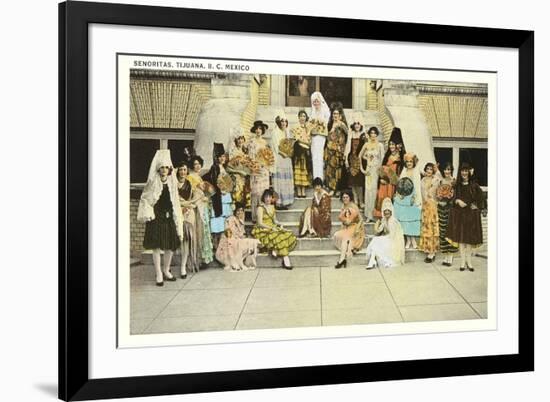 Senoritas, Tijuana, Mexico-null-Framed Premium Giclee Print