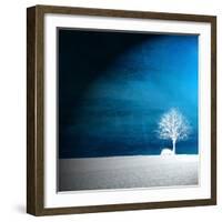 Sensation in Blue-Philippe Sainte-Laudy-Framed Photographic Print