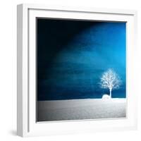 Sensation in Blue-Philippe Sainte-Laudy-Framed Photographic Print