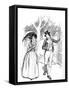 'Sense and Sensibility' by Jane Austen-Hugh Thomson-Framed Stretched Canvas