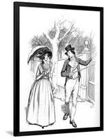 'Sense and Sensibility' by Jane Austen-Hugh Thomson-Framed Giclee Print