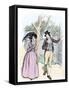 'Sense and Sensibility' by Jane Austen-Hugh Thomson-Framed Stretched Canvas