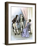 'Sense and Sensibility' by Jane Austen-Hugh Thomson-Framed Giclee Print