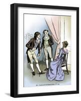 'Sense and Sensibility' by Jane Austen-Hugh Thomson-Framed Giclee Print