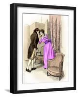 'Sense and Sensibility' by Jane Austen-Hugh Thomson-Framed Giclee Print