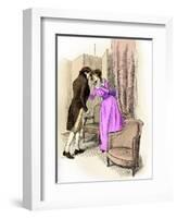 'Sense and Sensibility' by Jane Austen-Hugh Thomson-Framed Giclee Print