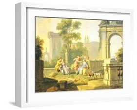 Senses of Smell and Touch, 1751-Giuseppe Zocchi-Framed Giclee Print