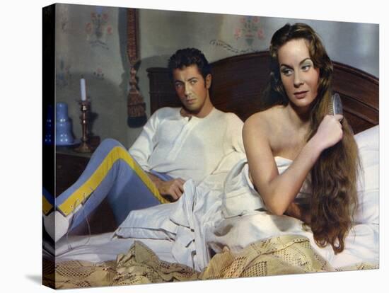 SENSO, 1954 directed by LUCHINO VISCONTI Farley Granger and Alida Valli (photo)-null-Stretched Canvas