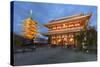 Senso-Ji, an Ancient Buddhist Temple, at Night, Asakusa, Tokyo, Japan, Asia-Stuart Black-Stretched Canvas
