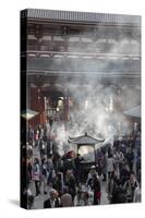 Senso-Ji, Ancient Buddhist Temple, Asakusa, Tokyo, Japan, Asia-Stuart Black-Stretched Canvas