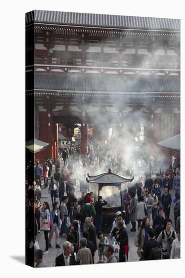 Senso-Ji, Ancient Buddhist Temple, Asakusa, Tokyo, Japan, Asia-Stuart Black-Stretched Canvas