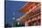 Senso-Ji Temple and Skytree Tower at Night, Asakusa, Tokyo, Japan, Asia-Stuart Black-Stretched Canvas