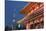 Senso-Ji Temple and Skytree Tower at Night, Asakusa, Tokyo, Japan, Asia-Stuart Black-Mounted Photographic Print