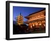 Sensoji Temple and Pagoda-null-Framed Photographic Print