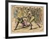 Sent Bob Down on His Hands and Knees, Late 19th or Early 20th Century-Pugnis-Framed Giclee Print