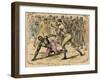 Sent Bob Down on His Hands and Knees, Late 19th or Early 20th Century-Pugnis-Framed Giclee Print