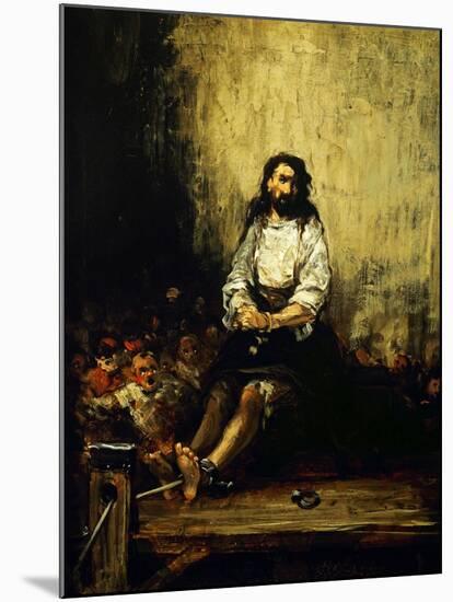 Sentenced to Death-Eugenio Lucas Velazquez-Mounted Giclee Print