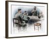 Sentimental Ballad in the Canteen, German Prisoners of War in Dinan, France, 1915-Maurice Orange-Framed Giclee Print