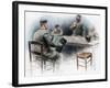 Sentimental Ballad in the Canteen, German Prisoners of War in Dinan, France, 1915-Maurice Orange-Framed Giclee Print