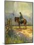 Sentinel on Horseback-Guillaume De L'Isle-Mounted Giclee Print