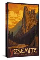 Sentinel, Yosemite National Park, California-Lantern Press-Stretched Canvas