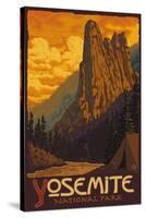 Sentinel, Yosemite National Park, California-Lantern Press-Stretched Canvas