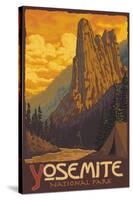 Sentinel, Yosemite National Park, California-Lantern Press-Stretched Canvas