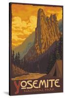 Sentinel, Yosemite National Park, California-Lantern Press-Stretched Canvas