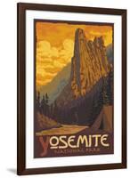 Sentinel, Yosemite National Park, California-Lantern Press-Framed Art Print