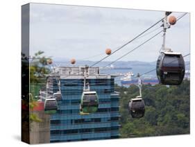 Sentosa Island Cable Cars, Singapore-Pearl Bucknall-Stretched Canvas