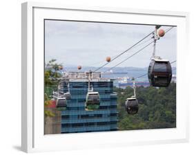 Sentosa Island Cable Cars, Singapore-Pearl Bucknall-Framed Photographic Print