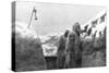 Sentries in a Trench Looking Out over No-Man's-Land, Pas-De-Calais, France, Winter, 1915-null-Stretched Canvas