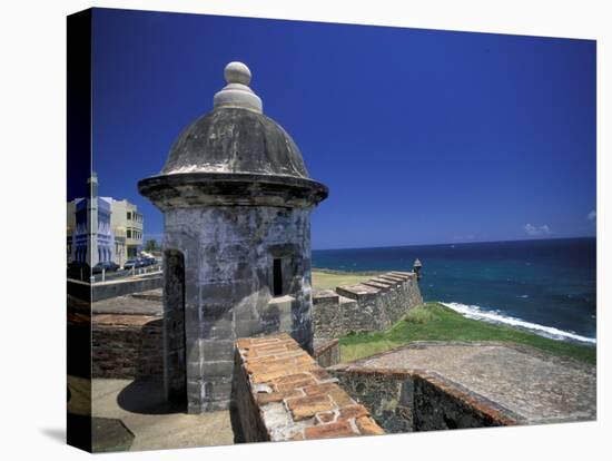 Sentry Box at San Cristobal Fort, El Morro, San Juan, Puerto Rico-Michele Molinari-Stretched Canvas